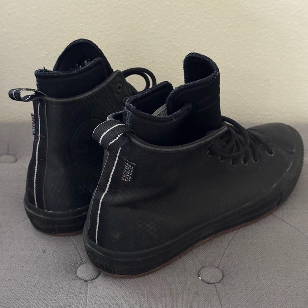 Black/ Black; Converse, High-Top Men's Sneakers; Chuck Taylor 11.5 - Picture 4 of 10